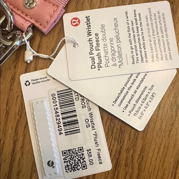 Lululemon Athletica Pink Wristlet with Strap - Picture 5 of 6